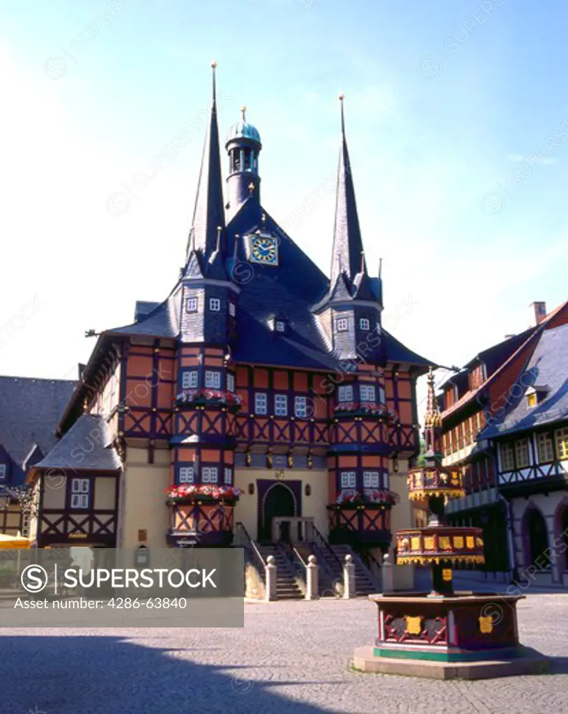Germany,  Rathaus in Wernigerode