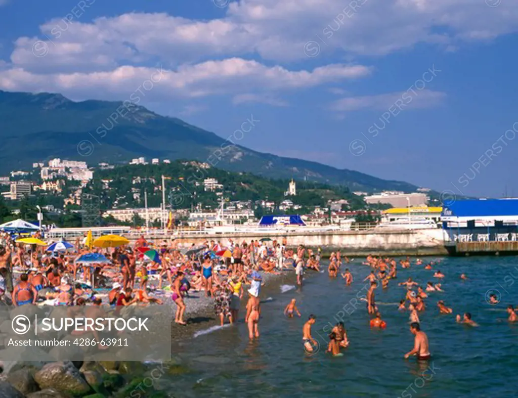 Ukraine,  Krim,  Strand bei Jalta