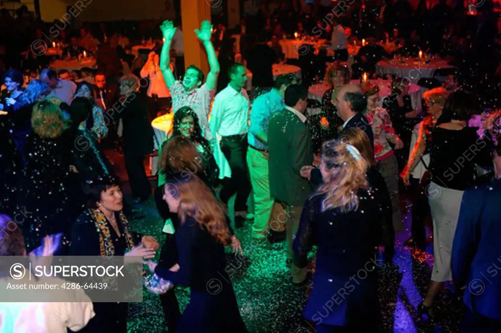 people dancing in disco
