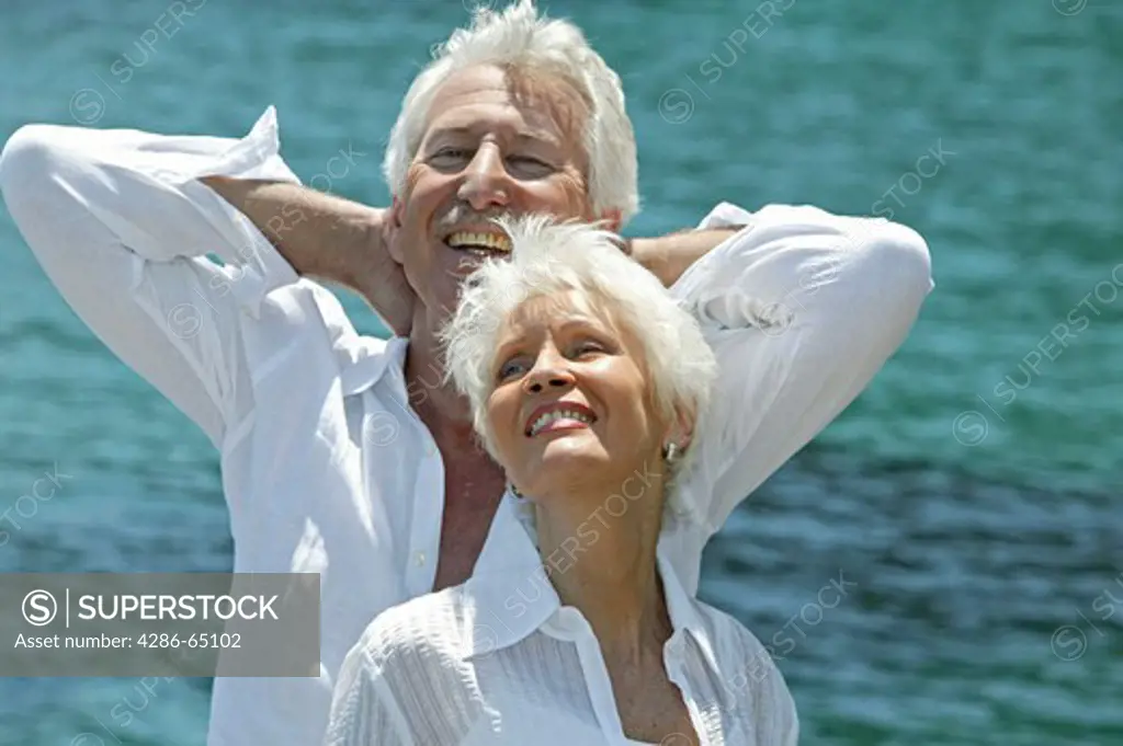 elder couple in holidays