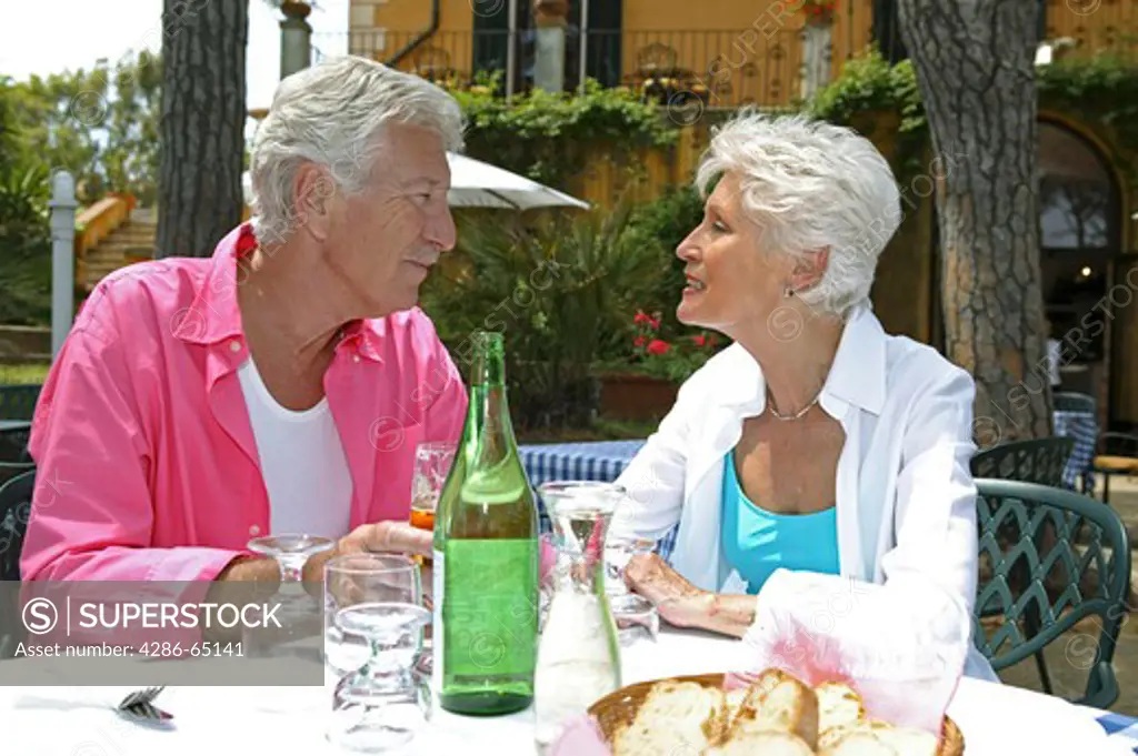 elder couple in holidays