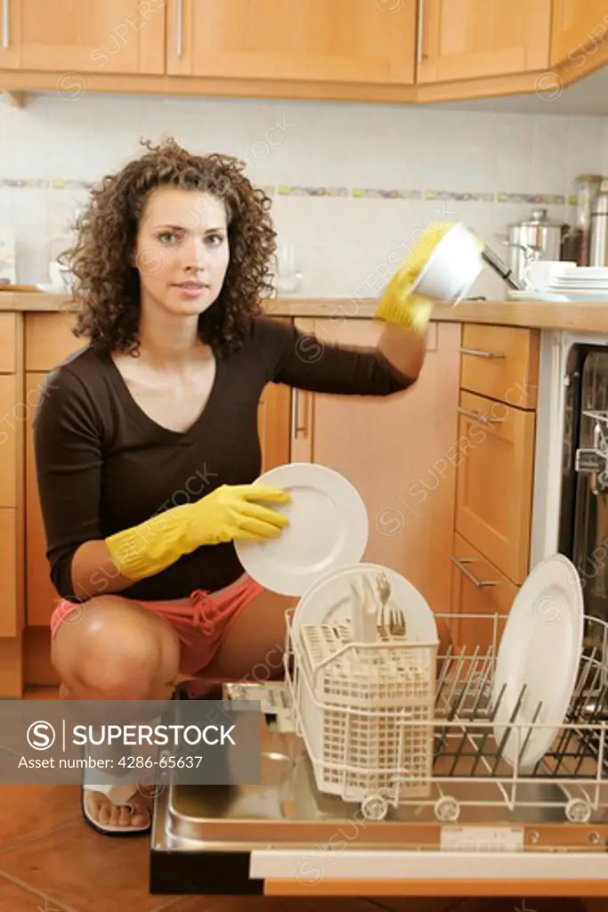 Housewife, rinse, washing up