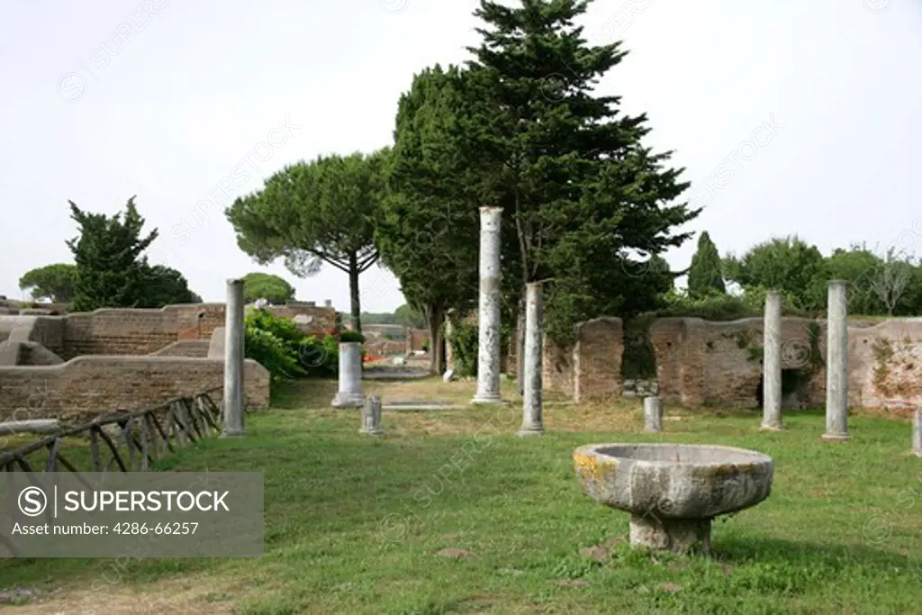 Italy, Ostia, anti-approx., near, Rome, Lazio, ruins, excavations, place of interest
