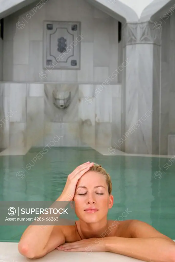 woman in spa, Bad Griesbach, Germany, Bavaria