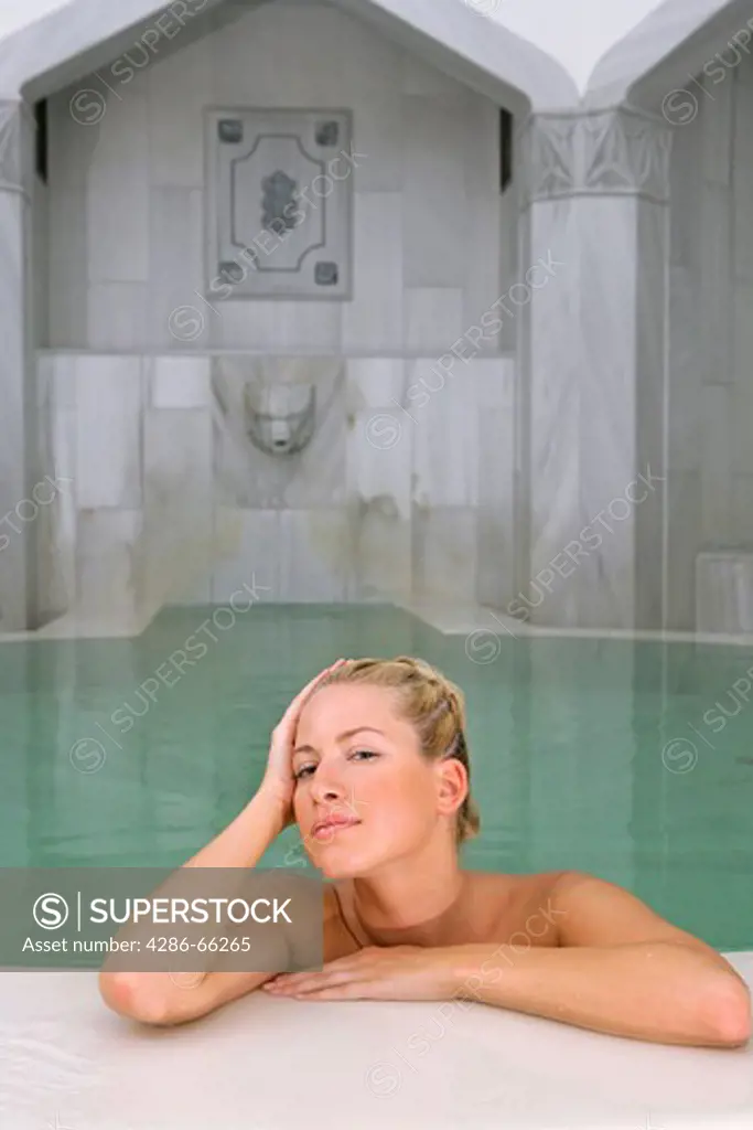 woman in spa, Bad Griesbach, Germany, Bavaria