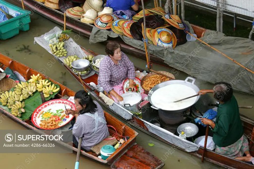 Thailand, Bangkok, Damnoen Saduak, Floating, Market