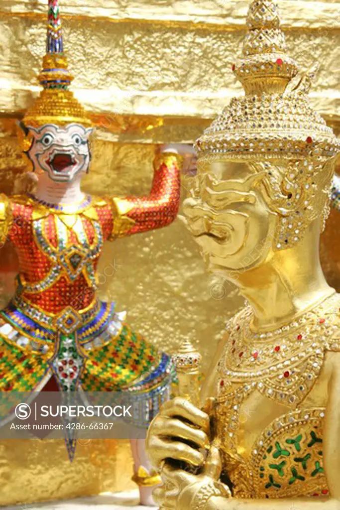 Thailand, Bangkok, Wat Phra Kaeo, Grand Palace,