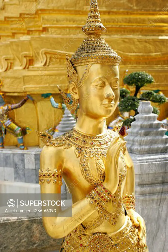 Bangkok golden mythological creature in Grand Palace