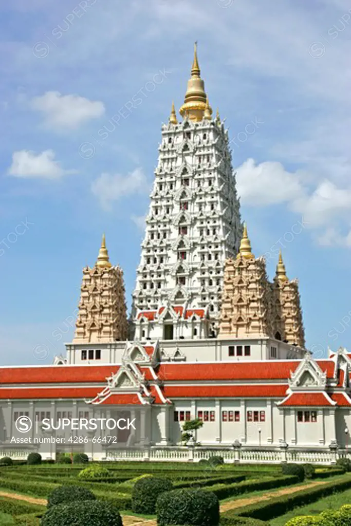 Very Modern Temple Wat Yansangwararam near Pattaya , Asia