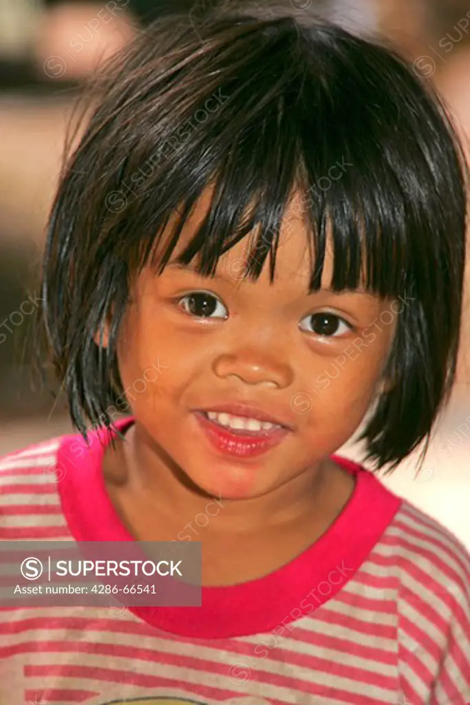 Portrait of little Thai girl