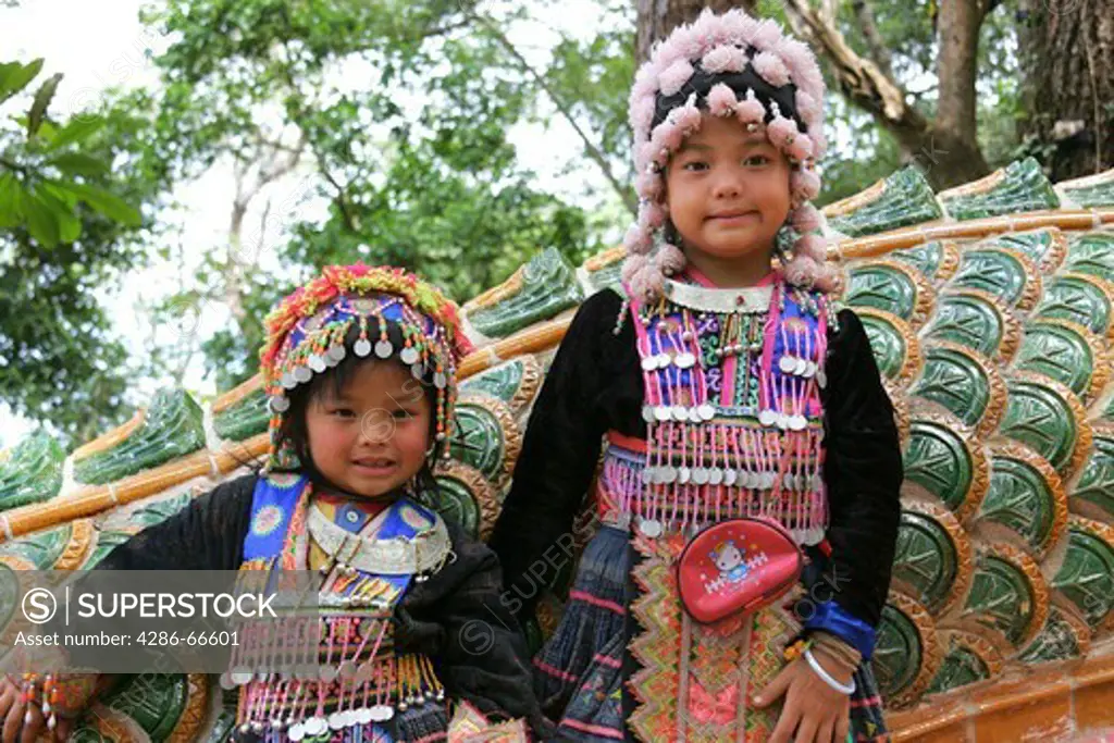 Chiang Mai girls of Lisu Tribe Portrait