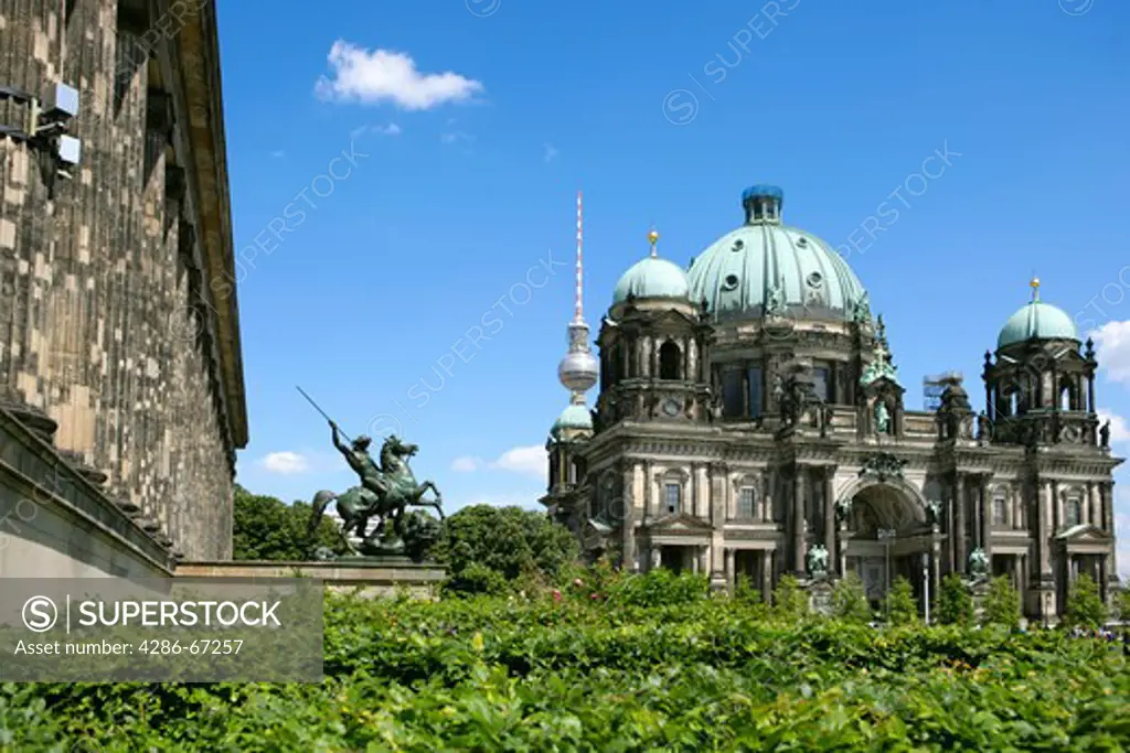 Germany, Berlin, museum island, old museum, column vestibule