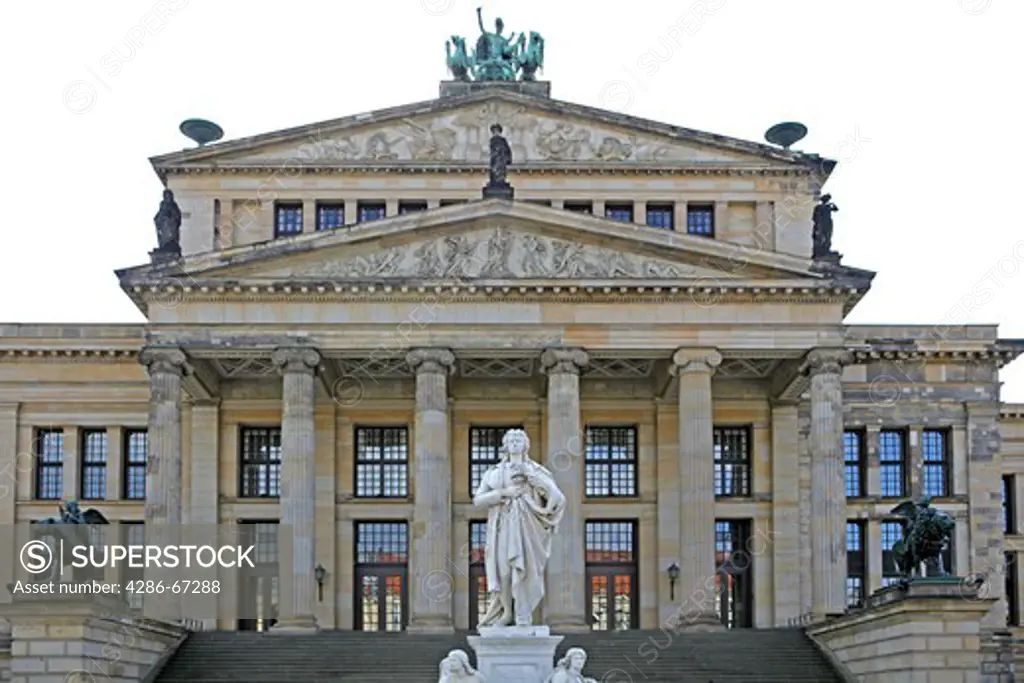 Germany, Berlin, gendarme's market, concert hall, in 1818-1821