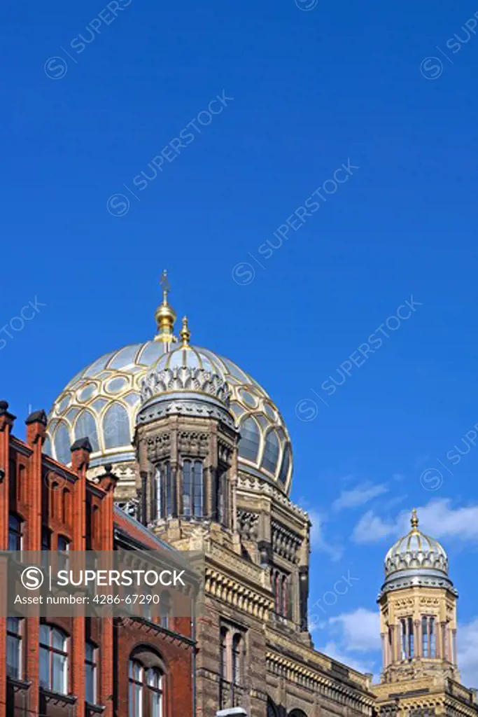 Germany, Berlin, dome of the new synagogue,