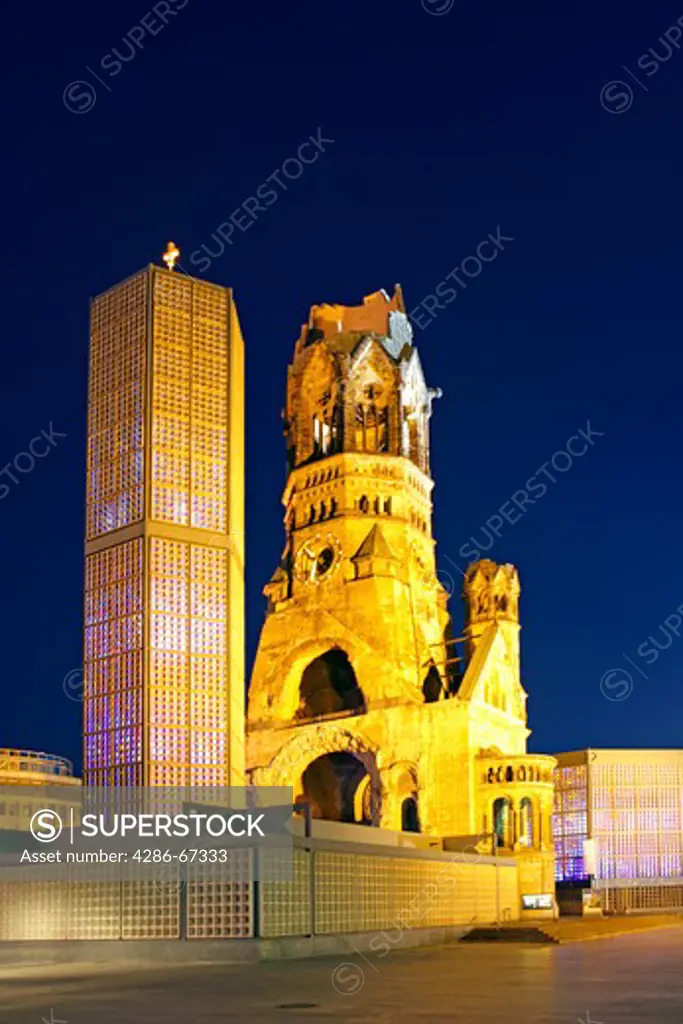 Germany, Berlin, Europe, capital, city, place of interest, Kurfrstendamm, imperial Wilhelm-commemorative church