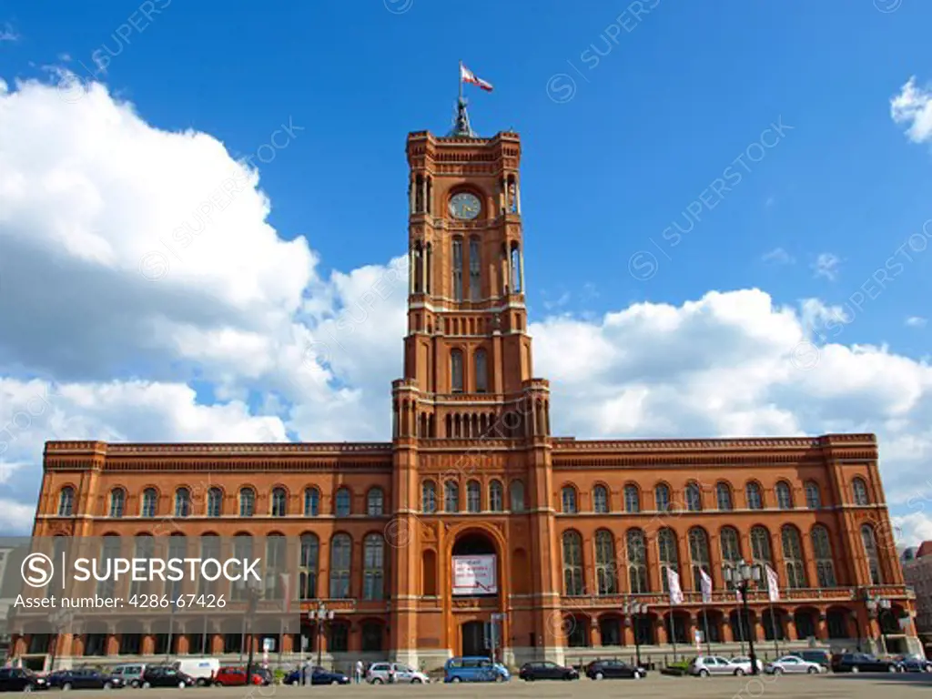 Germany, Berlin, Europa, das rote Rathaus