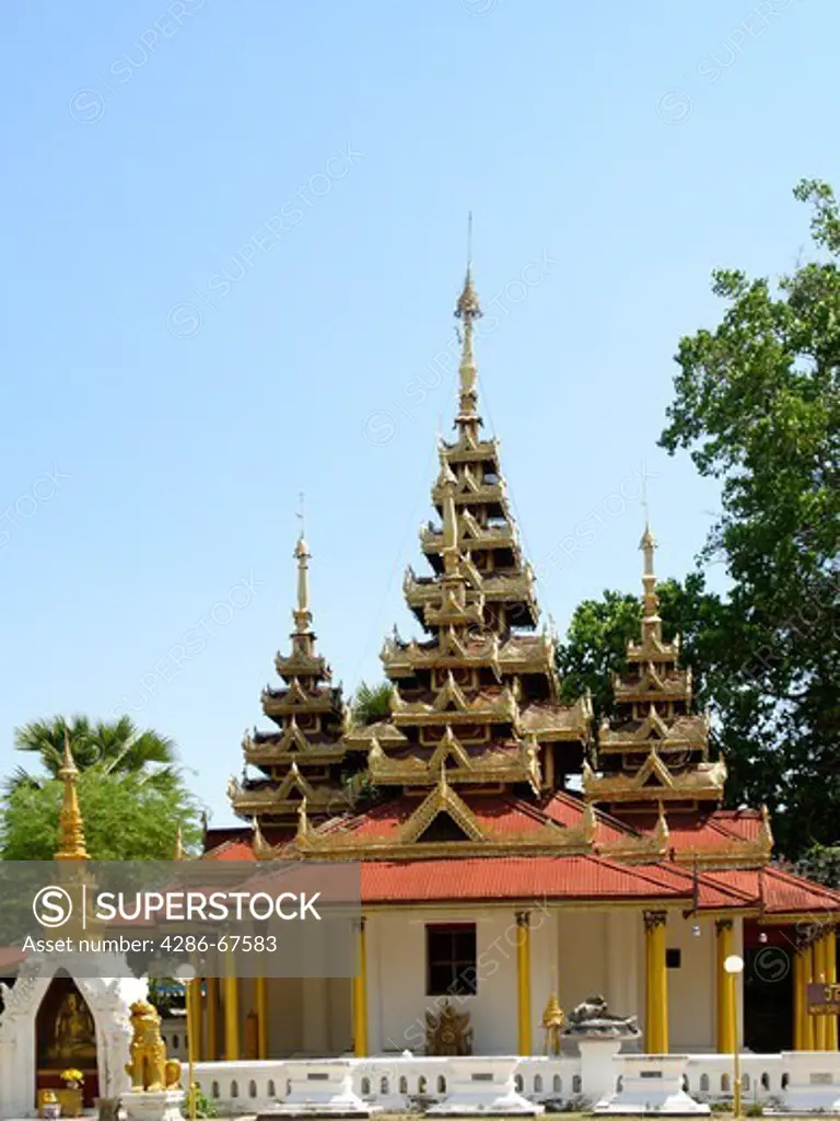 Thailand, Wat Sri Chum, the biggest traditional Burmesischer temple in Thailand, Lampang