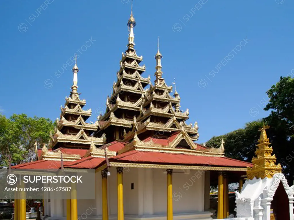 Thailand, Wat Sri Chum, the biggest traditional Burmesischer temple in Thailand, Lampang