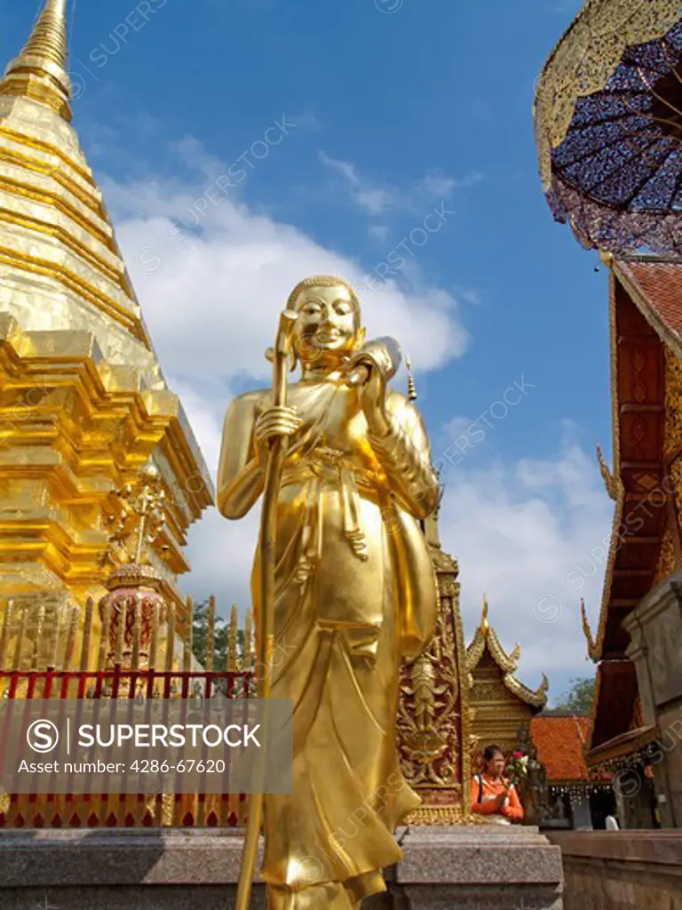 Temple Wat Phra That Doi Suthep, Chiang May, Thailand,