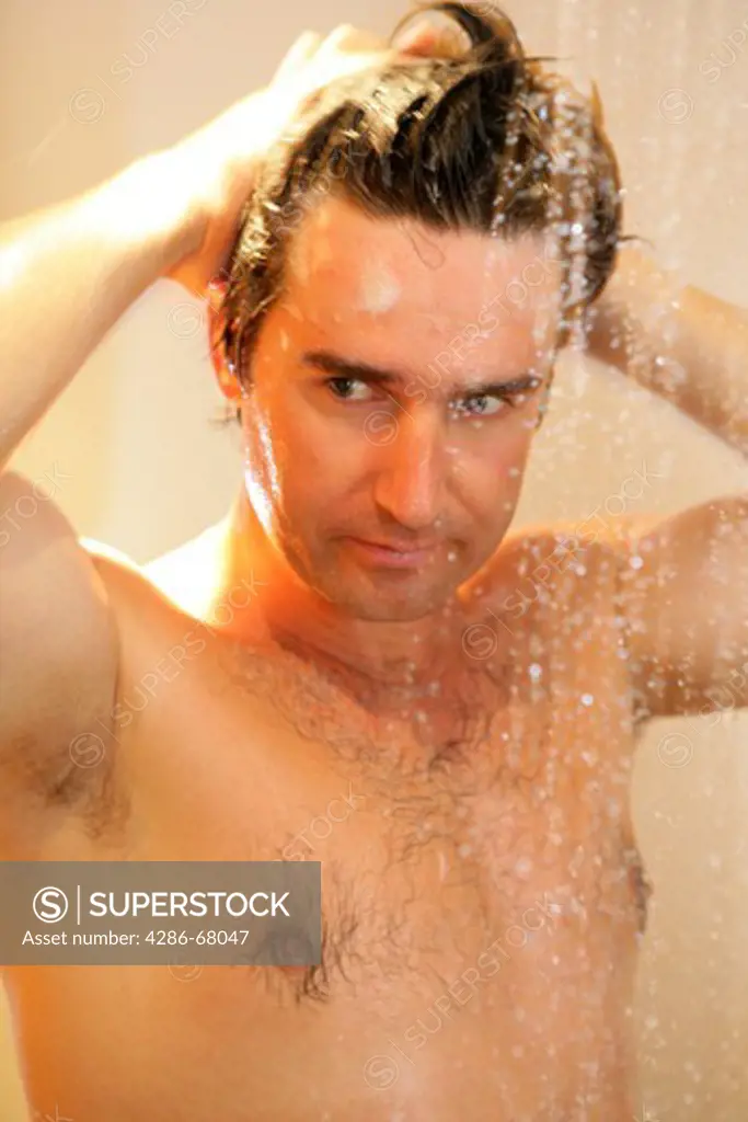 Man under the shower
