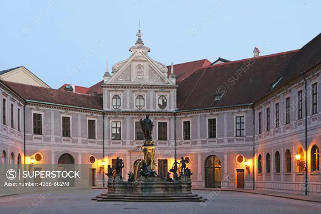 Brunnenhof in the Residenz, Munich, Bavaria, Germany