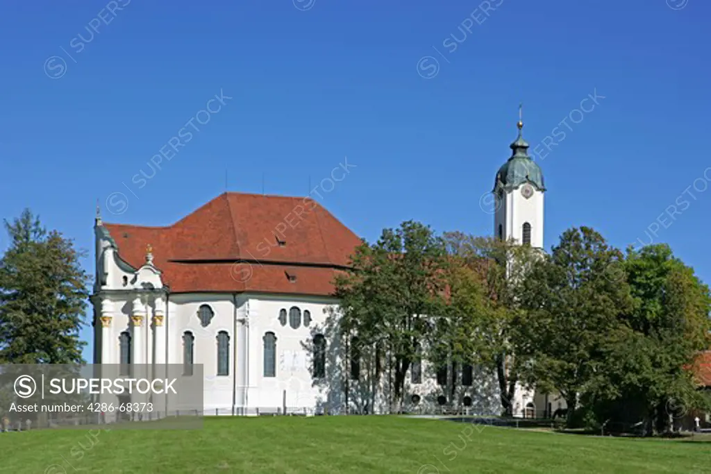 Germany Bavaria Wieskirche Pfaffenwinkel