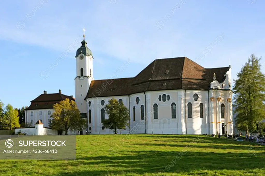 Germany Bavaria Wieskirche Pfaffenwinkel