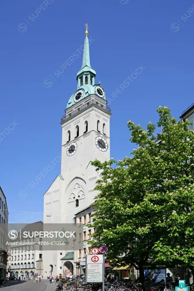 Germany Munich Peterskirche or Alter Peter St Peters Church
