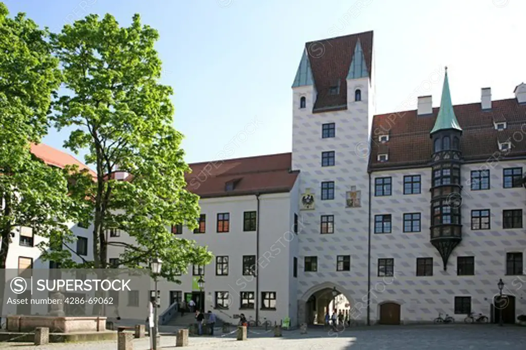 Alter Hof Medieval Castle and royal residence Munich Bavaria Germany