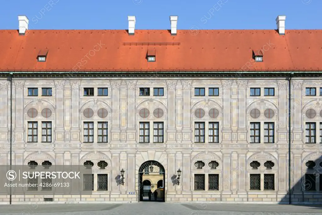 Residenz courtyard Kaiserhof, Munich, Bavaria, Germany