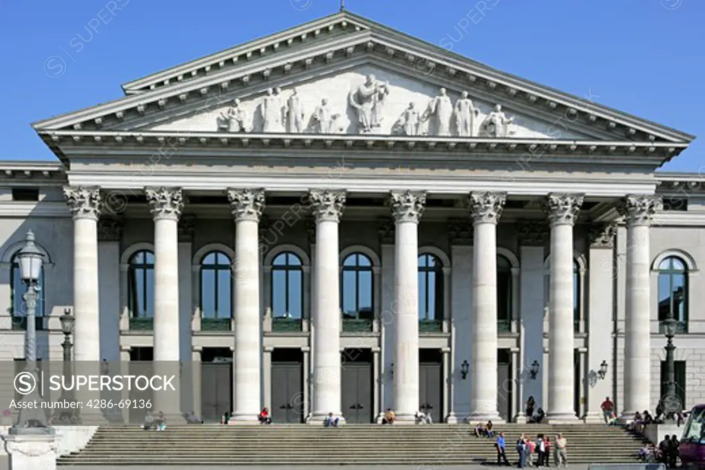 Nationaltheater, Max-Joseph-Platz, Munich, Bavaria, Germany