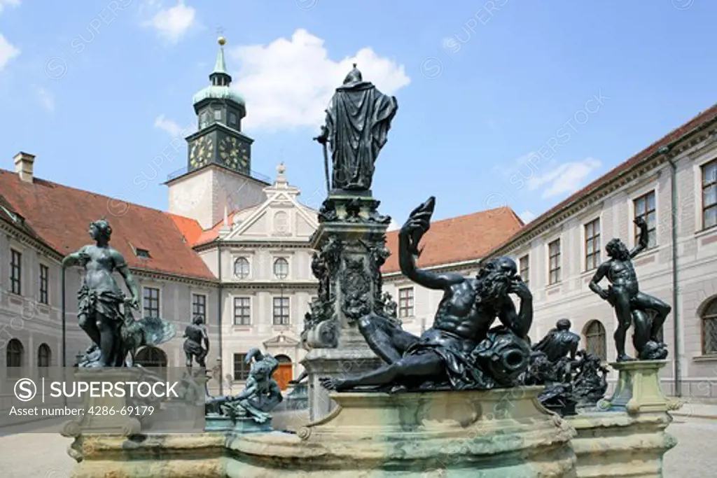 Residenz courtyard Brunnenhof, Munich, Bavaria, Germany