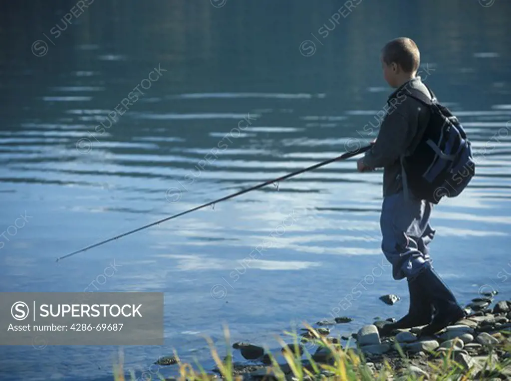 Boy with the fishing