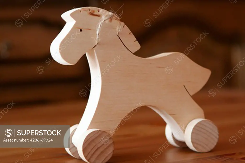 Wooden little horses, toys