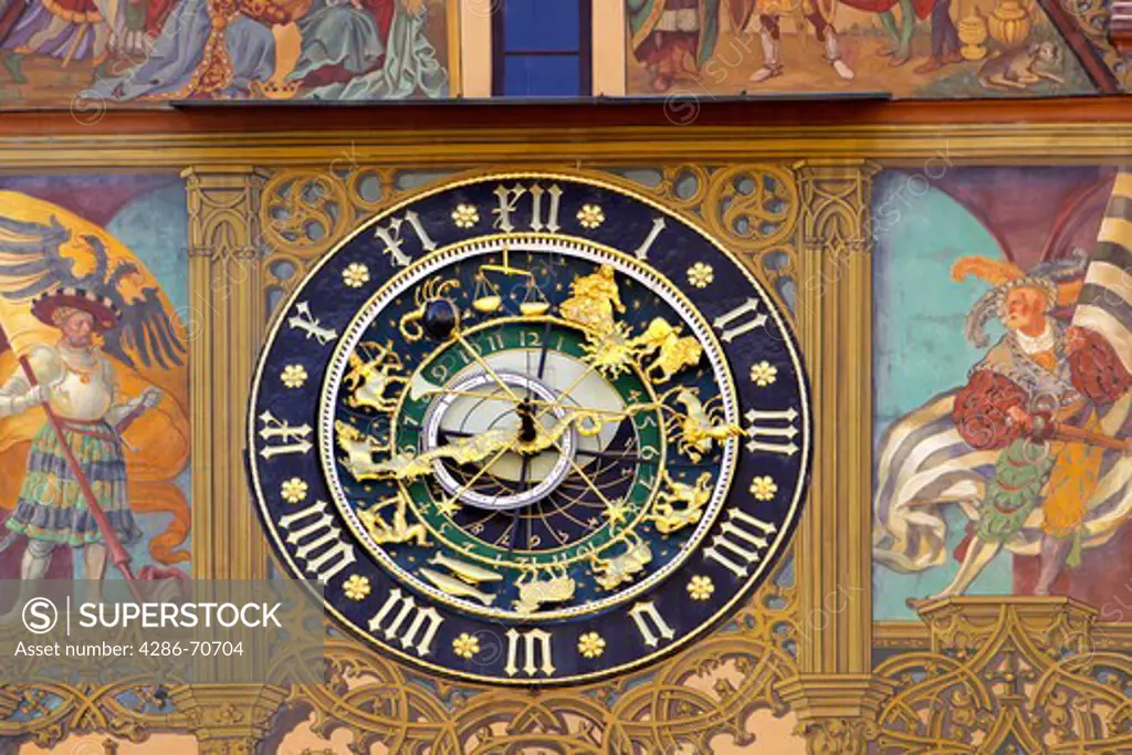 Germany Astronomische Uhr am Ulmer Rathaus, Germany astronomical clock, town hall in Ulm