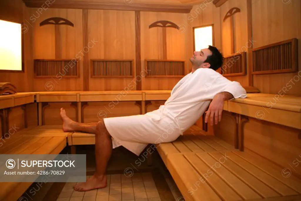People doing Sauna