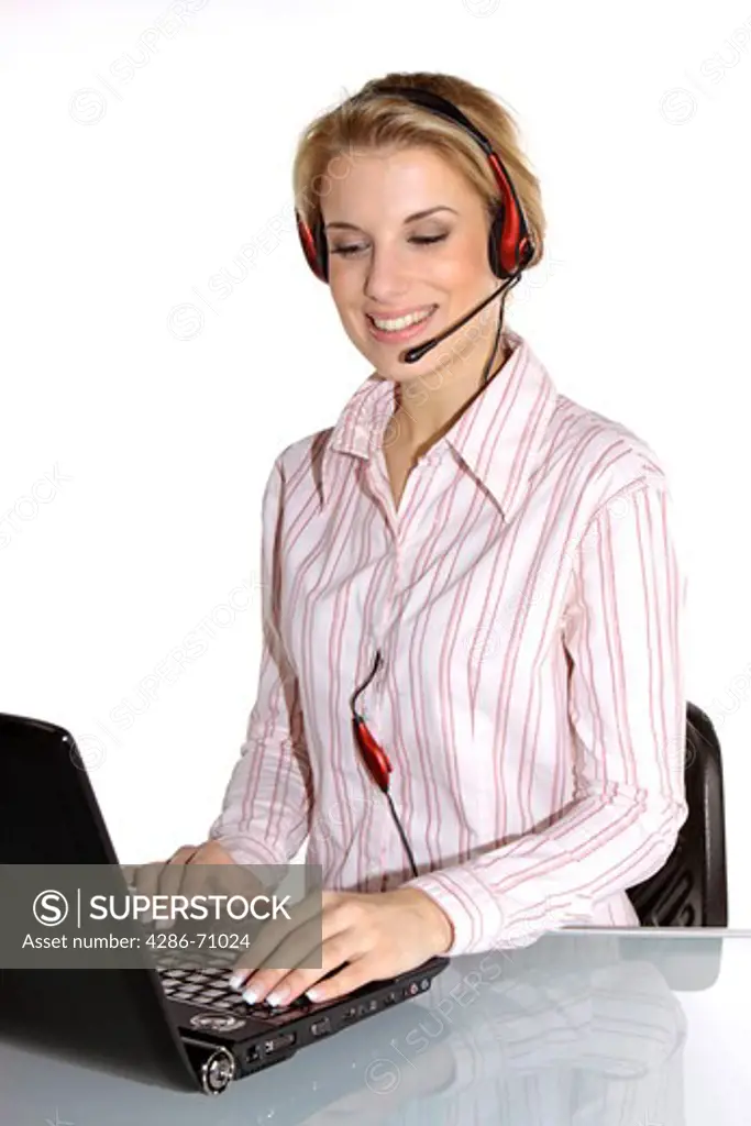 Woman with Headset