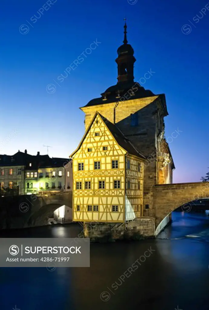 Germany, bavaria, frankonia, old city of Bamberg, old cityhall, UNESCO