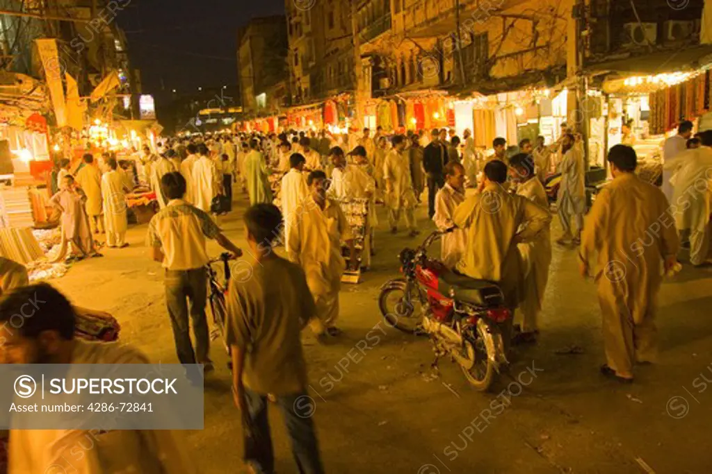 The old bazaar in Pawalpindi Pakistan
