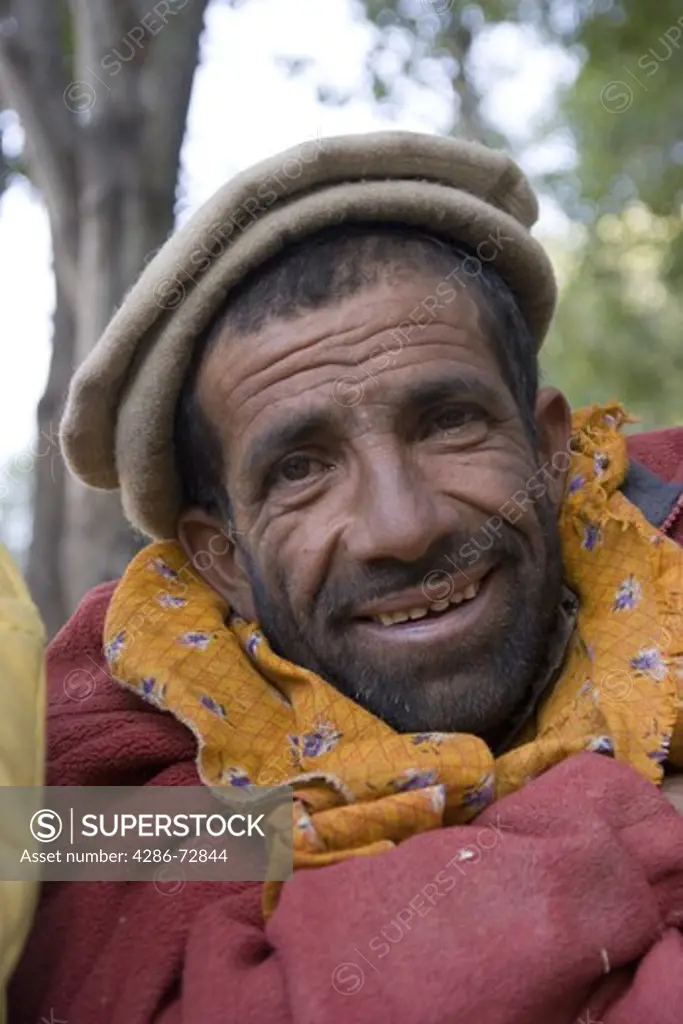 A Balti porter in the village of Askole in Pakistan