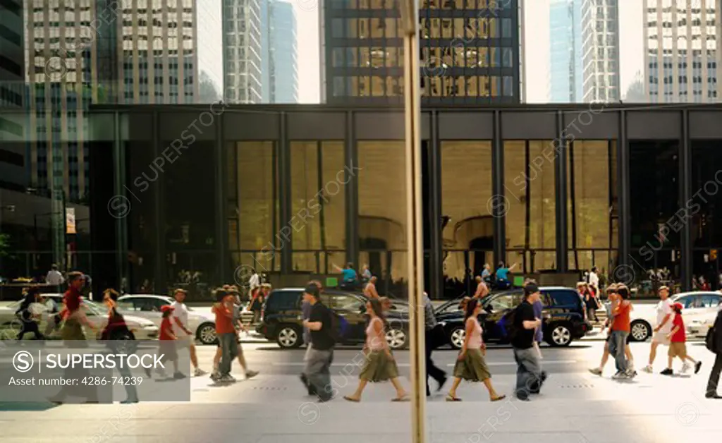 Canada,Ontario,Toronto,pedestrians in the financial district of the city