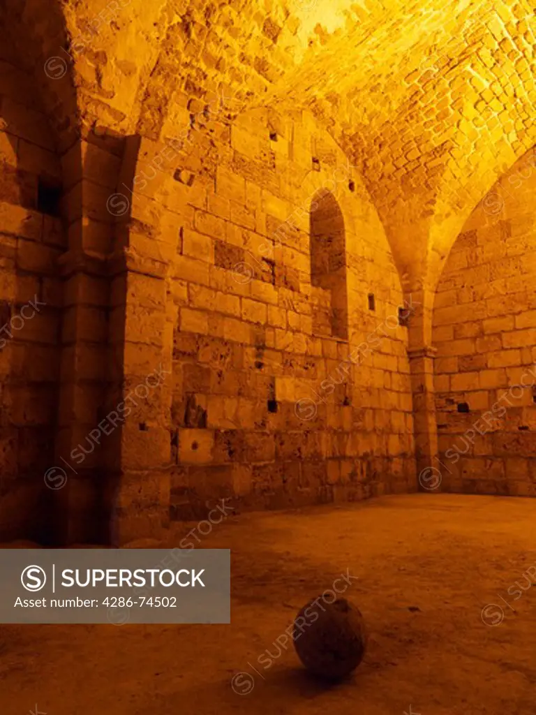 Israel, Akko, the Hospitaller Fortress, the Crusaders underground city