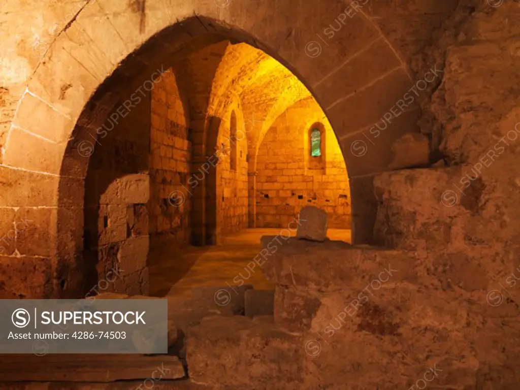 Israel, Akko, the Hospitaller, Fortress the Crusaders underground city
