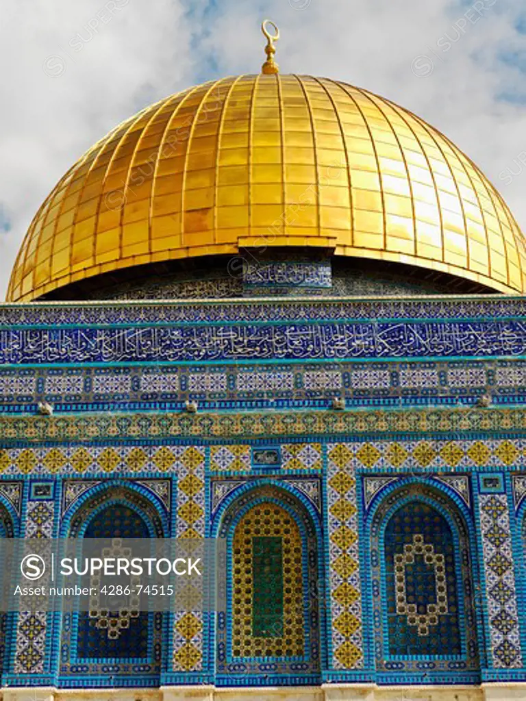 Israel, Jerusalem, Temple Mount Dome of the Rock mosque