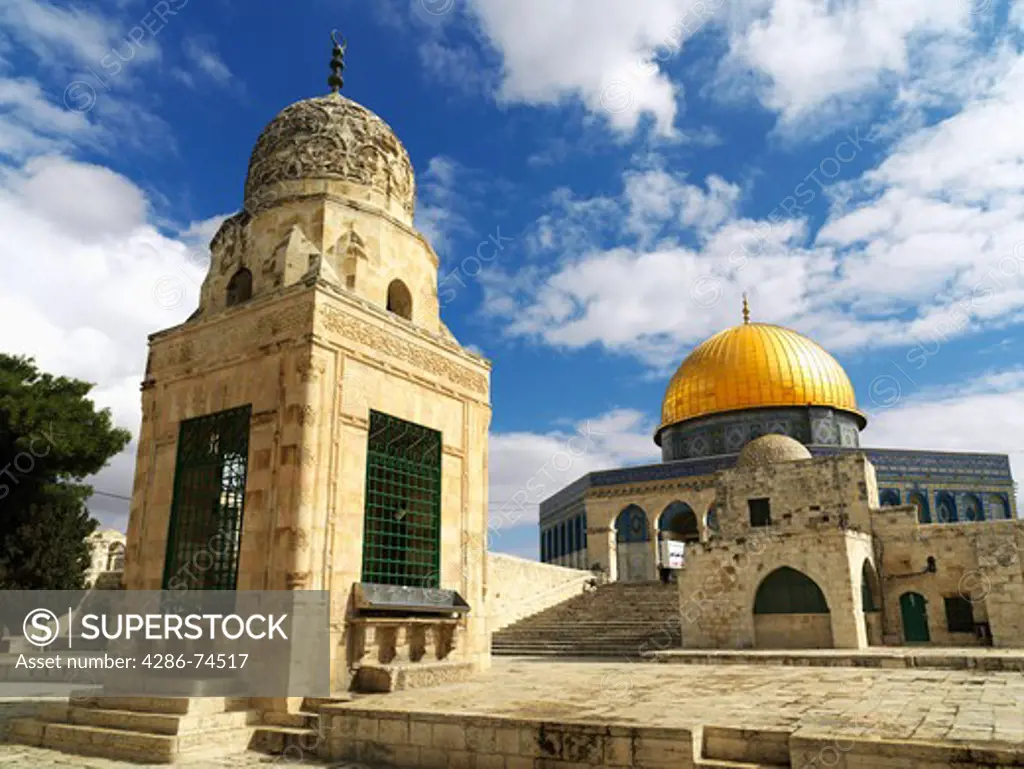 Israel, Jerusalem, Temple Mount Dome of the Rock mosque