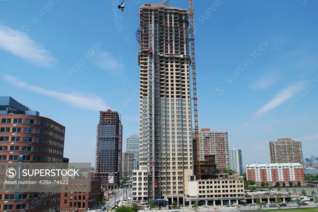 Construction of Trump Towers in Jersey City, New Jersey