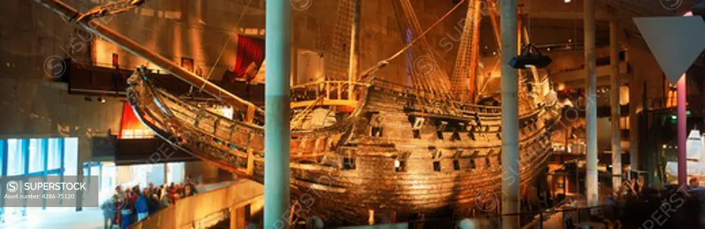The royal ship Vasa from 1628 at Vasa Museum in Stockholm