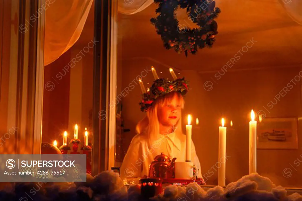December 13th in Sweden is Saint Lucia Day when children wear coronets of candles