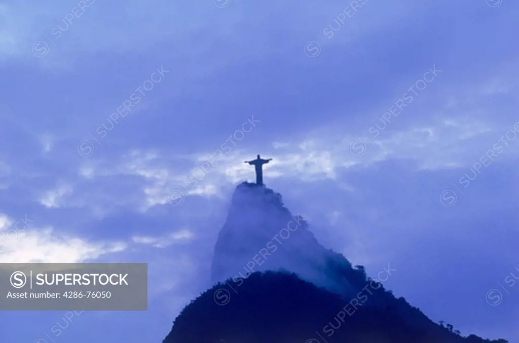 The Christ of Corcovado looking over Rio de Janeiro