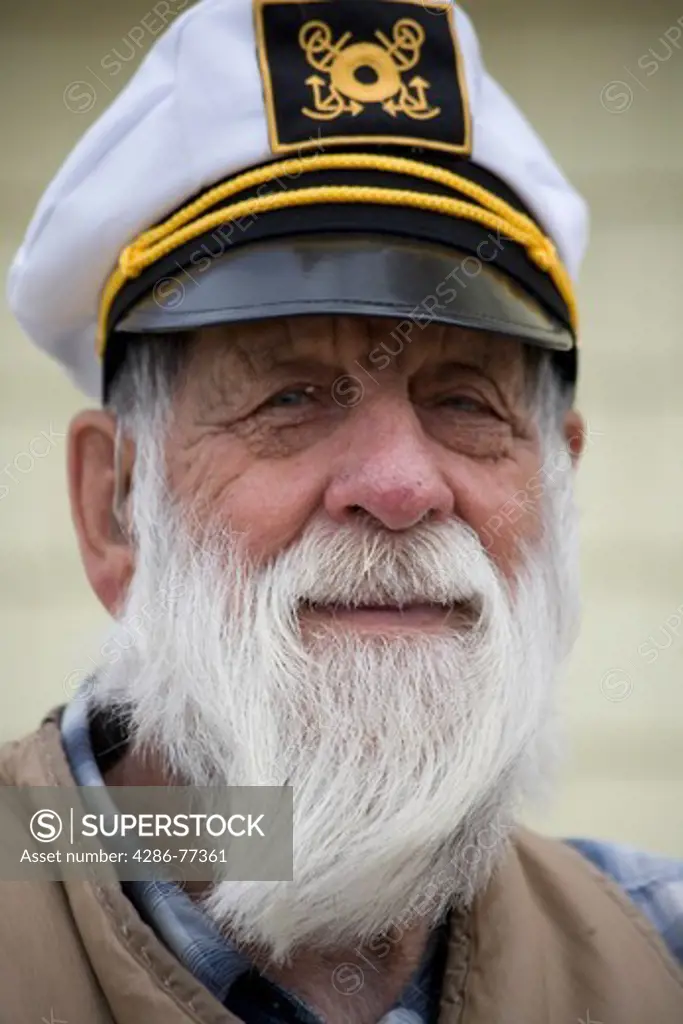 Graybeard mariner, No. Rustico Harbor, Prince Edward Island, Canada